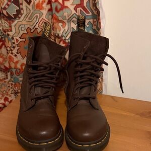 Dr. Martens Dark Brown Lace-Up Boots
